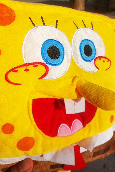 farddad Sünger Bob Peluş Uyku Arkadaşı Hediyelik Oyuncak |  Kaliteli Organic Kumaş 40CM