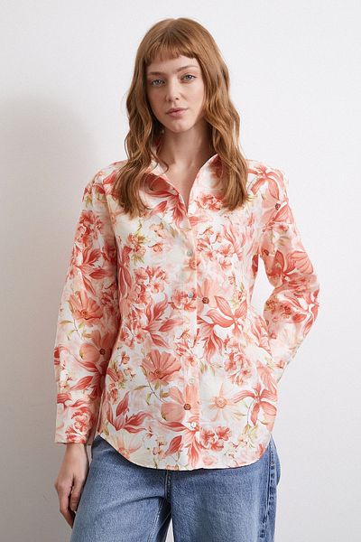 Never more Pink Dream Patterned Shirt