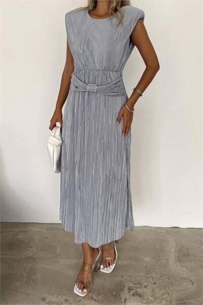 Dipmoda Rochie de vară pentru femei Dipmoda cu umeri întăriți detaliu la cure...