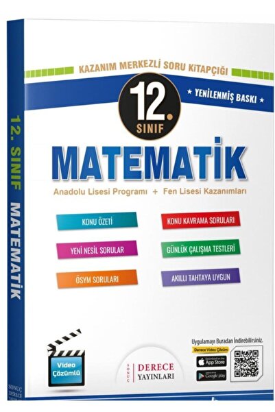 Sonuç Derece Yayınları Derece 12. Sınıf Matematik Modüler Set 2022