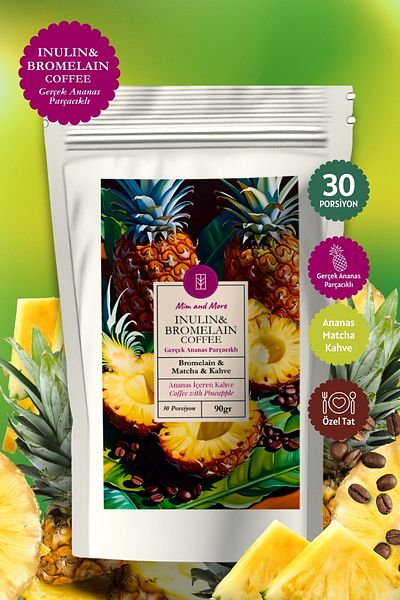 Mim and More Inulin & Bromelain Coffee 90 Gr - Pareşen Coffee with Matcha and Matcha
