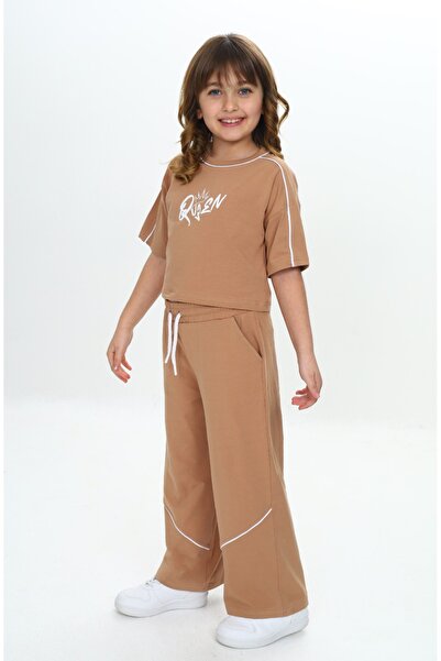 Toontoy Σετ αθλητικής φόρμας για κορίτσια Queen με τύπωμα Crop