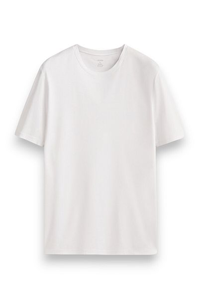 LAUMA 3-Piece O-Neck Combed Cotton Men's Undershirt T-Shirt
