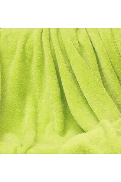 Mislina Home Deluxe Wellsoft Tv Blanket Pistachio Green Single Blanket 150X200 cm