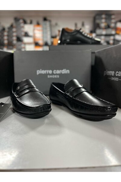 Pierre Cardin بيير كاردين 90220 قطعة حذاء لوفر أسود للرجال