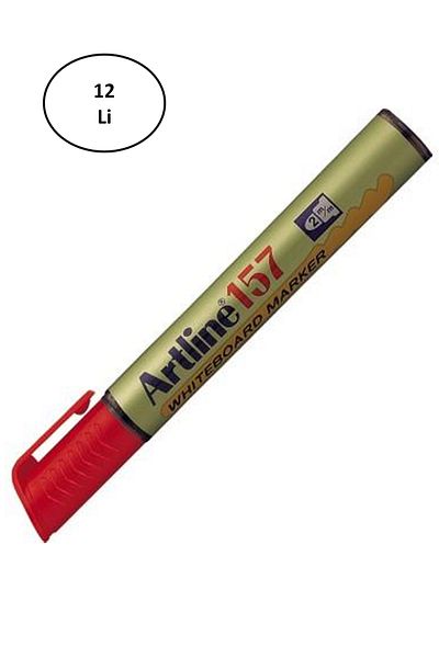 Eng Alray Artline 159 Whiteboard Marker Red Cut Tip 12 Pcs