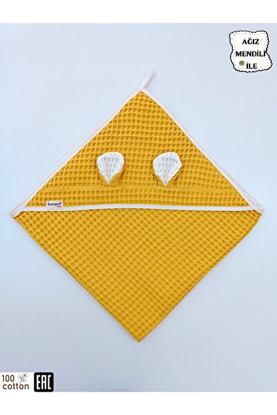 Tomuycuk MustardPikeNatural Organic Baby Blanket - Double Sided Sleeping Towe...