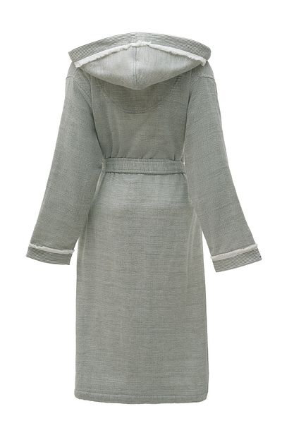Ecocotton Hasna Γυναικείο Μπουρνούζι 100% Οργανικό Βαμβάκι Λινό Μελανζέ Χακί