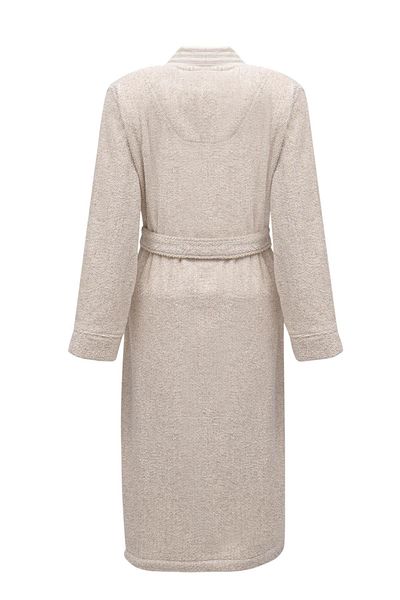 Ecocotton Γυναικείο μπουρνούζι Raisa 100% οργανικό βαμβάκι ζακάρ μπεζ