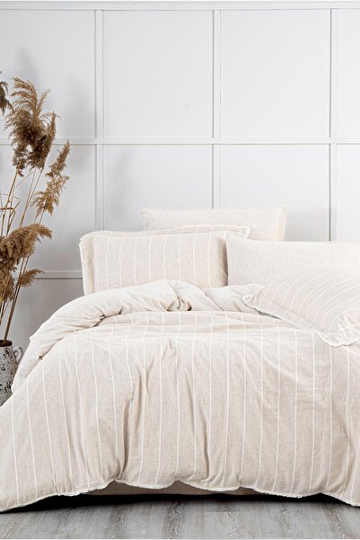 Ecocotton Raisa Çift Kişilik Nevresim Takımı %100 Organik Pamuk Kenevir Karış...