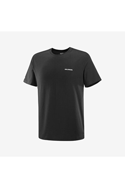 Salomon Logo Tee Men T-Shirt Lc2522 Men's T-Shirt Black