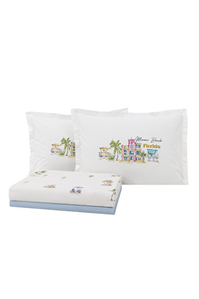 Yataş Blue Aria Single Pique Set