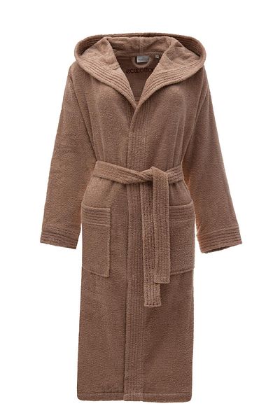 Ecocotton Halat de baie Ecosoft New pentru femei 100% bumbac organic Dobby Terra