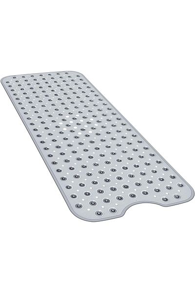 COOYA BathTub Shower Mat 40 x 16 Inch, Non-Slip Washable Bath Mat with Suction Cups and Drain Holes