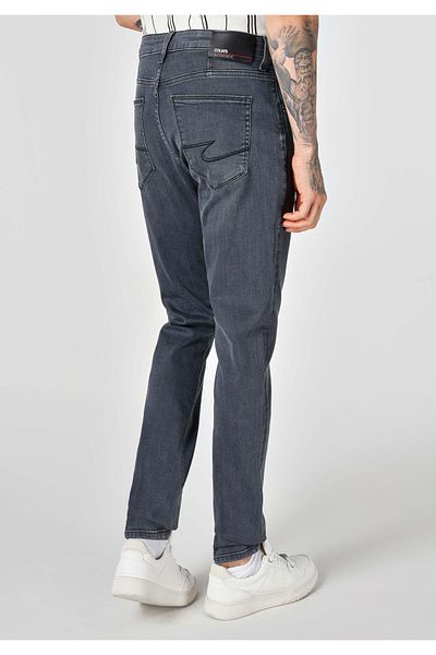 Colin's 041 Pantaloni negri pentru bărbați, slim fit, cu talie joasă, cu picioare înguste