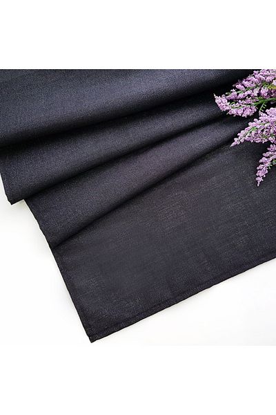 Bimotif Alergăre, Negru cu Sclipici 45x155 Cm