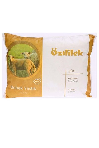 Özdilek Baby Size Natural 100% Wool Baby Pillow (35X45)