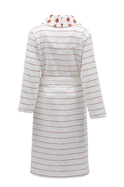 Ecocotton Halat de baie pentru femei İmre 100% bumbac organic Jacquard Terra