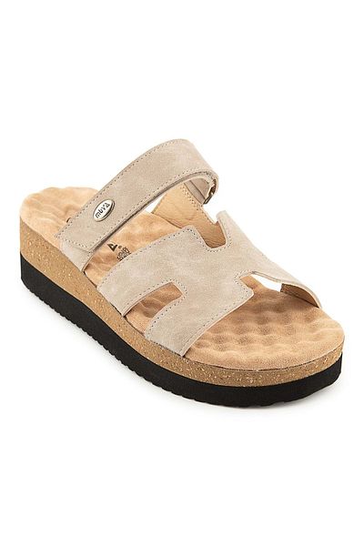 Muya Paia Ανατομική Σόλα Heel Spur Γυναικείες Παντόφλες Κρέμα