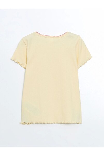 LC Waikiki Lcw Kids Yellow Ruffle Baby Girl T-Shirt and Leggings 2-Piece