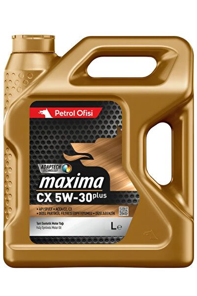 Petrol Ofisi Maxima Cx 5w-30 Partiküllü Tam Sentetik Motor Yağı 5 L Üretim Yı...