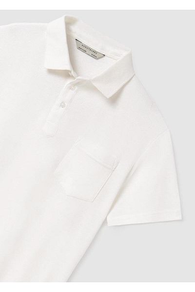 MAYORAL Pola Collar T-Shirt - Ecru