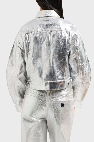 Armani Exchange Armani Exchange Hard Cotton Metallic Jacket Regular Fit M8047 Jacket