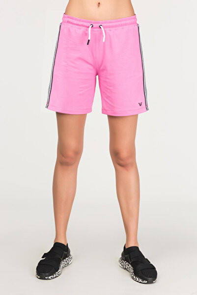 bilcee Рожеві тренувальні спортивні шорти - повсякденний бавовна, задня кишеня Деталь 1160