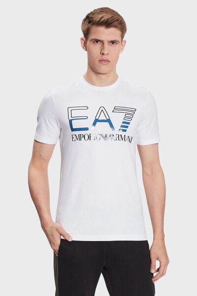 Emporio Armani Erkek Logolu Bisiklet Yaka T-Shirt