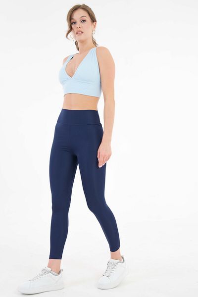 Saade Navy Blue Recovery Effect High Waist Daily and Sports Leggings