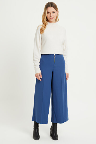 VAVİNOR Pantaloni largi cu fermoar - Indigo