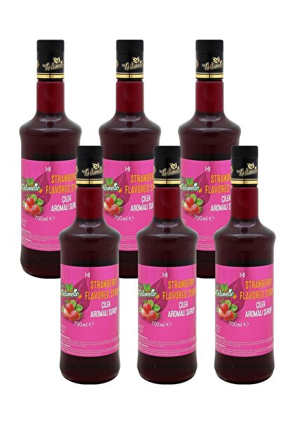 Mare Mosso Caffe ê Vendite Naturello Çilek Aromalı Şurup 700 ml x 6lı Koli