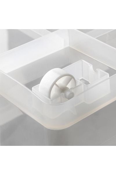 IKEA SAMLA Box with Lid - Transparent Storage, 79x57x43 cm, 130L | IKEA