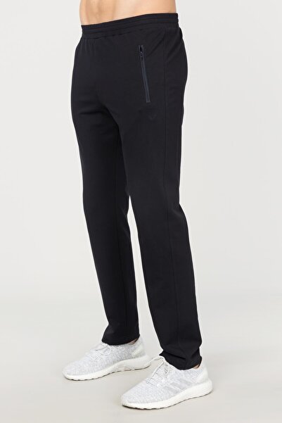 bilcee Чоловічі сині бавовняні штани з поліестером, на блискавці, з кишенями, зручний крій, прямий крій, 1732