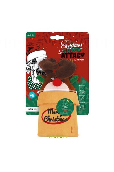 M-PETS Christmas Donner Snack Attack Dog Toy