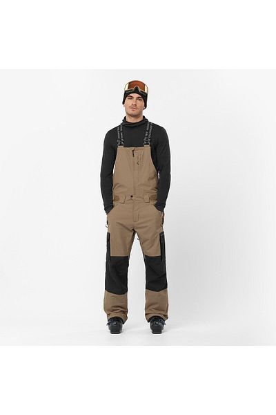 Salomon Transfer Bıb Men's Ski Pants - Brown