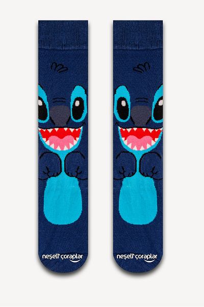 Neşeli Çoraplar Stitch Colored Men's Socks