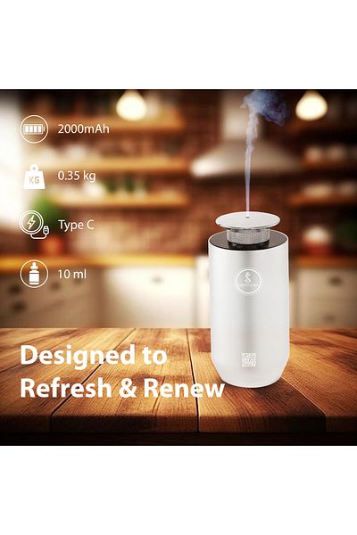 SF SCENTA FLORA Scent Drive Car Diffuser with 2000mAh Battery 10 ml Oil Capacity