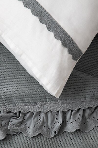 Ecocotton Alessa Single Pique Set 100% Organic Cotton Jacquard Green 160x220 Cm