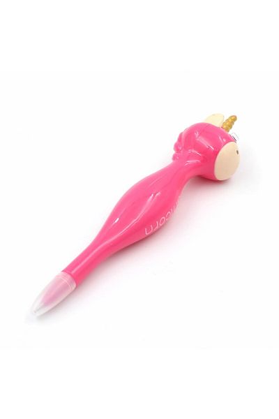 BM GİFT DESİGN Funny unicorn pen fuchsia animal collection