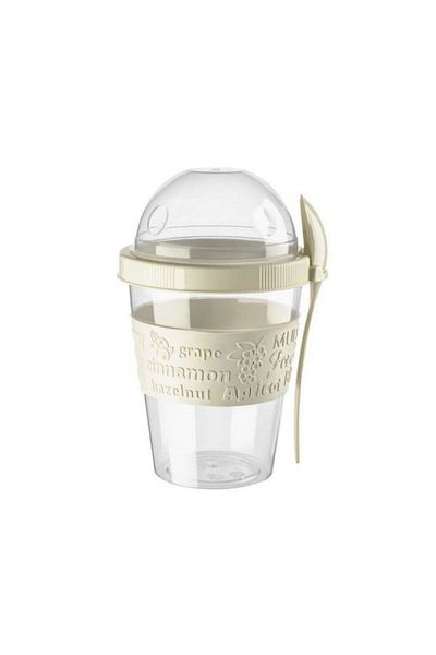 Roza's Home Titiz Take'n Go Practical Portable Snack and Yogurt Container with Spoon Ap-9199
