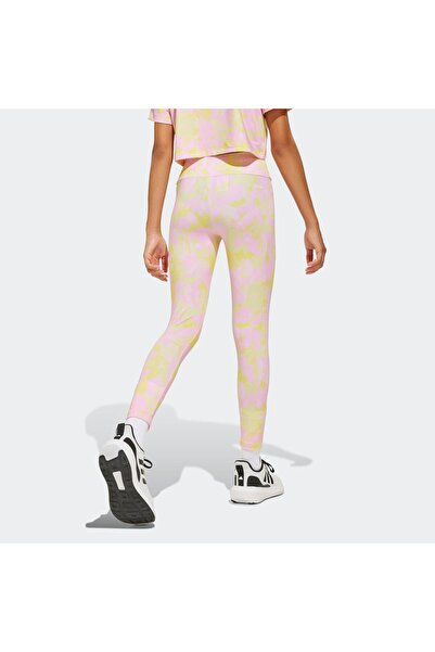 adidas Train Essentials Flower Print Çocuk Tayt (JJ5055)