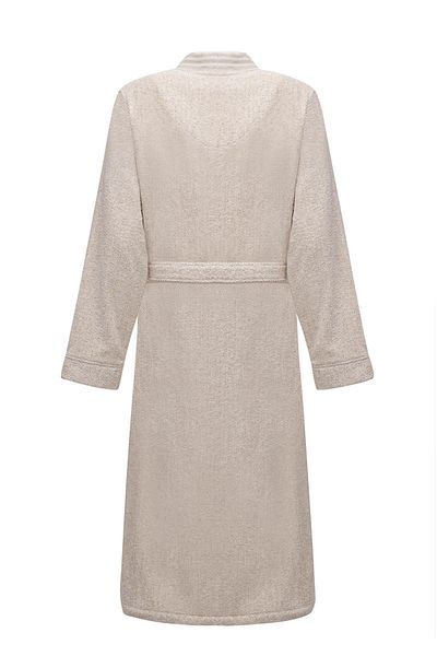 Ecocotton Ανδρικό μπουρνούζι Raisa 100% οργανικό βαμβάκι ζακάρ μπεζ