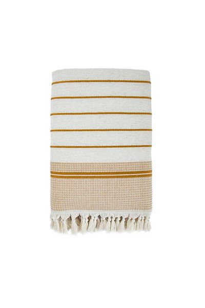 Ecocotton Prosop de baie Arden 100% bumbac organic amestecat prosop de cânepă muștar-bej 70x140 cm