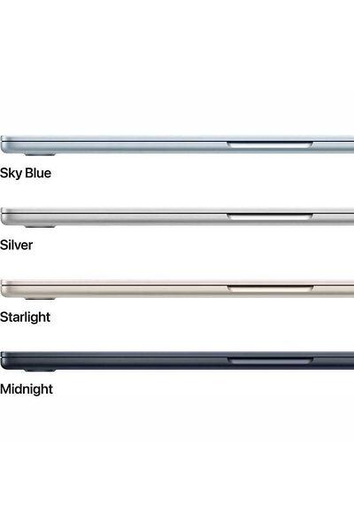 Apple ماك بوك إير 15 بوصة: شريحة Apple M4 مع وحدة معالجة مركزية 10 أنوية ووحدة معالجة رسومية 10 أنوية، وذاكرة 16 جيجابايت و256 جيجابايت SSD، أزرق سماوي، لوحة مفاتيح إنجليزية/عربية (2025)