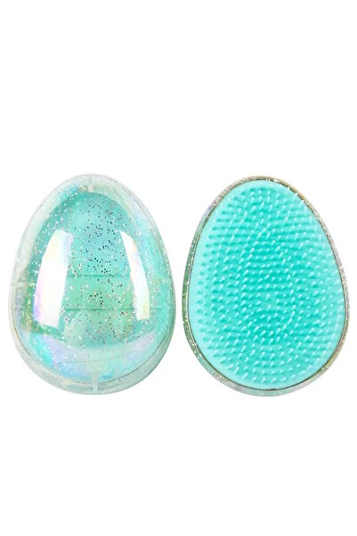 CAŞ DEKORASYON Φορητή βούρτσα/χτένα μαλλιών με λεπτομέρεια από τούρκουζ χρώμα