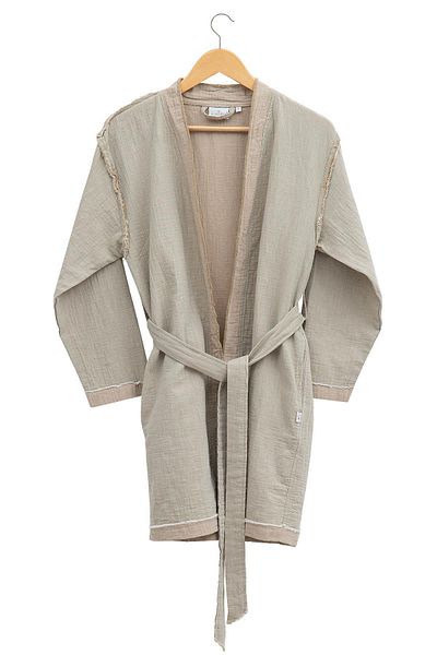 Ecocotton Γυναικείο φόρεμα Melsa από 100% οργανικό βαμβάκι μουσελίνα πράσινο