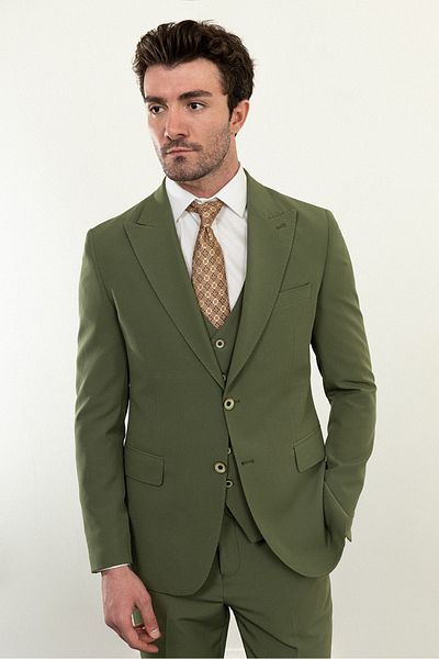 Mcr Pointed Collar Suit Set