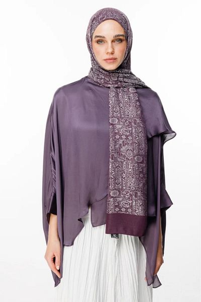 Mooncorn Henna Pattern Double Sided Shawl