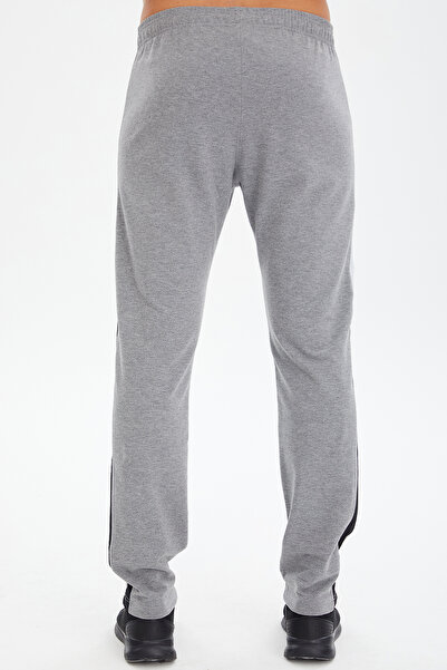 bilcee Men's Gray Melange Fashion Zipper Pocket Sweatpants 0621